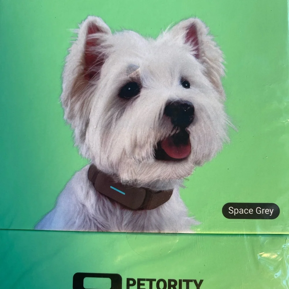 New In Box Petority Space Gray Large Smart Collar